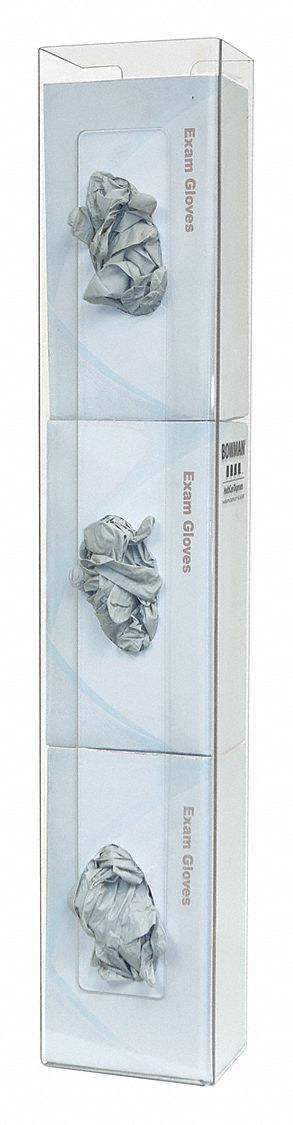 Glove Dispenser Clear Wall Mount PETG