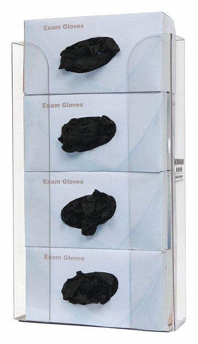 Glove Dispenser Clear Wall Mount PETG