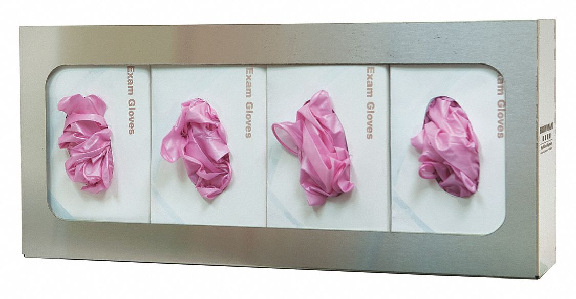 GloveDispenser Silver WallMount SS