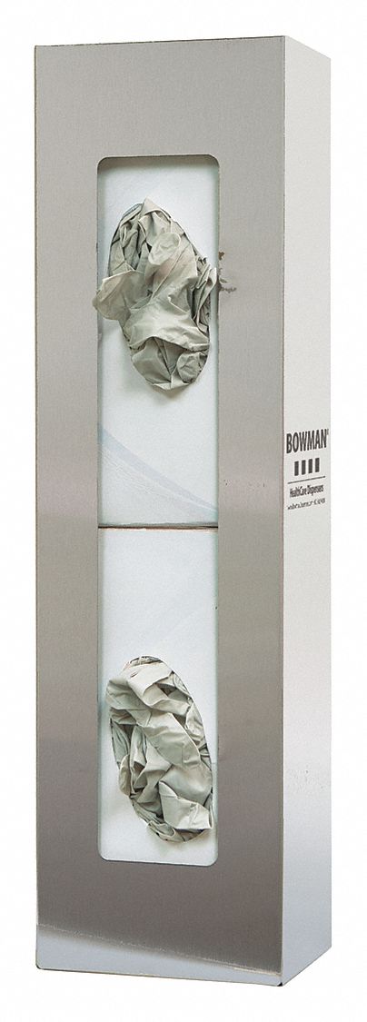 GloveDispenser Silver WallMount SS