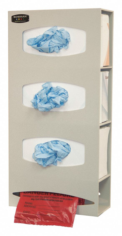 Glove Dispenser Beige Wall Mount ABS