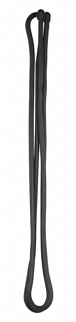 J0272 Gear Tie Black 64 in Rubber Steel