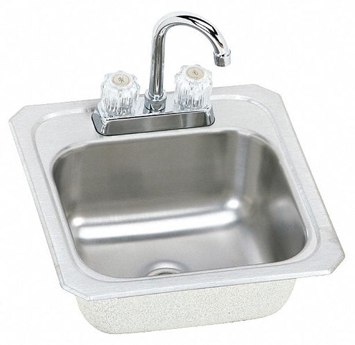 Bar Sink 15 x15 x6.125 Silver