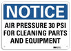 Notice Sign 7 in x 10 in Aluminum
