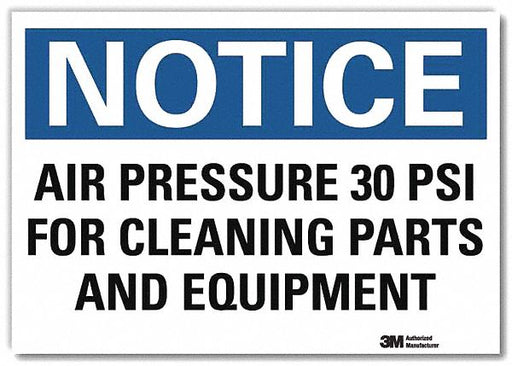 Notice Sign 5inx7in Reflective Sheeting