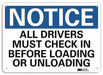 Rflctv Loading Unload Sign 10x14in Alum