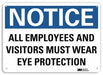 Notice Sign 7 in x 10 in Aluminum