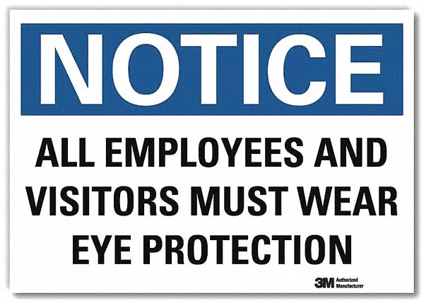 Notice Sign 10inx14in Reflctv Sheeting