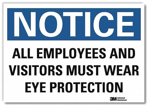 Notice Sign 5inx7in Reflective Sheeting