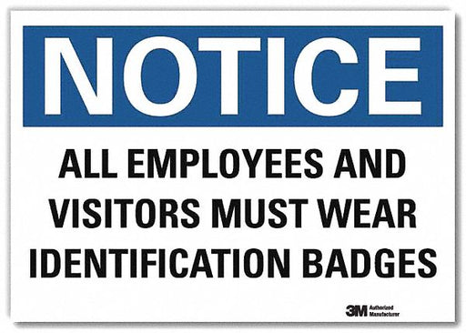 Notice Sign 10x14in Reflective Sheeting