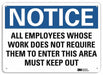 Notice Sign 10 inx14 in Aluminum