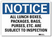 Notice Sign 5x7in Reflective Sheeting