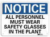 Notice Sign 10 inx14 in Aluminum