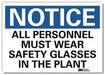 Notice Sign 10 in x 14 in Rflct Sheeting