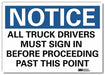 Notice Sign 7 in x 10 in Rflct Sheeting