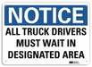 Rflct Loading Unload Sign 10x14in Alum