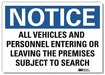 Notice Sign 7inx10in Reflective Sheeting