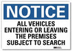 Notice Sign 5inx7in Reflective Sheeting