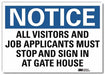 Notice Sign 7inx10in Reflective Sheeting