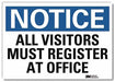 Notice Sign 5inx7in Reflective Sheeting