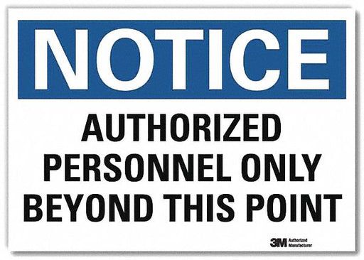 Notice Sign 10inx14in Reflctv Sheeting