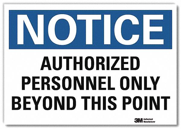 Notice Sign 10inx14in Reflctv Sheeting
