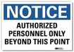 Notice Sign 5inx7in Reflective Sheeting