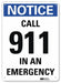 Notice Sign 10 in x 7 in Aluminum