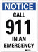 Notice Sign 7inx5in Reflective Sheeting