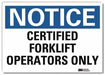 Notice Sign 5 in x 7 in Rflct Sheeting