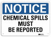 Notice Sign 7 inx10 in Plastic
