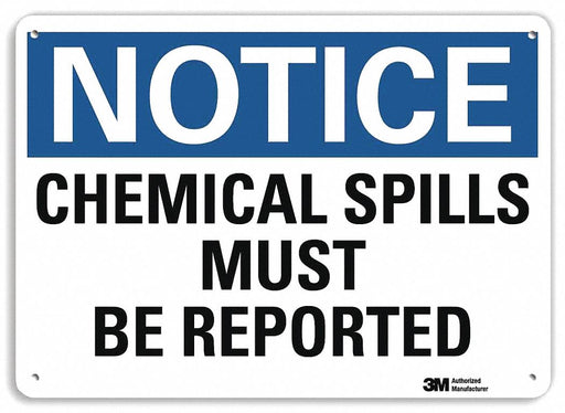 Notice Sign 7 inx10 in Plastic