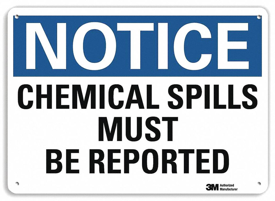 Notice Sign 7 inx10 in Plastic