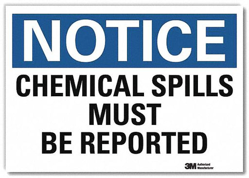 Notice Sign 7 in x 10 in Rflct Sheeting