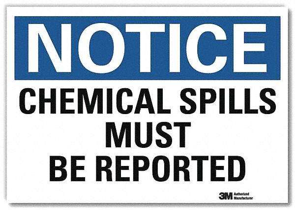 Notice Sign 7 in x 10 in Rflct Sheeting