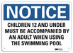 Notice Sign 7 in x 10 in Plastic