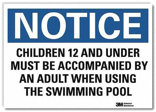 Notice Sign 10 in x 14 in Rflct Sheeting