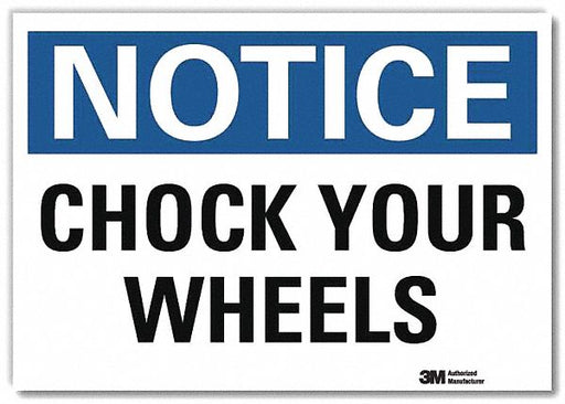 Notice Sign 7inx10in Reflective Sheeting