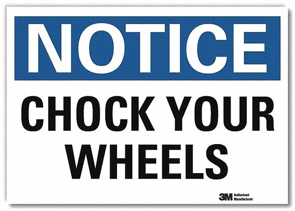 Notice Sign 10 in x 14 in Rflct Sheeting