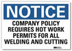 Notice Sign 5 in x 7 in Rflct Sheeting