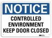 Notice Sign 10 in x 14 in Aluminum