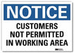 Notice Sign 7 in x 10 in Rflct Sheeting