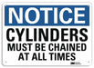 Notice Sign 10 in x 14 in Aluminum