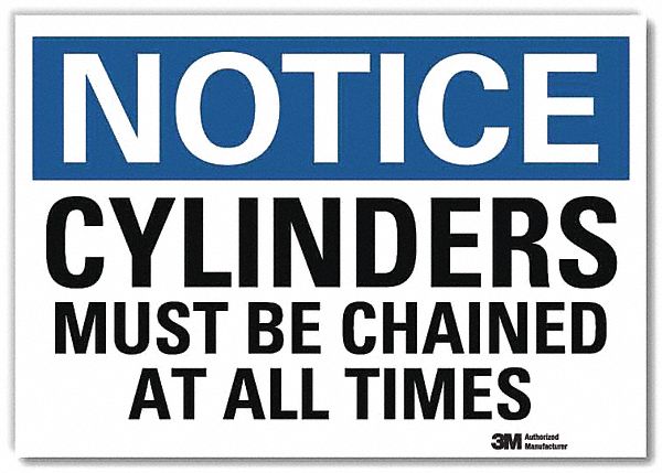 Notice Sign 5 in x 7 in Rflct Sheeting