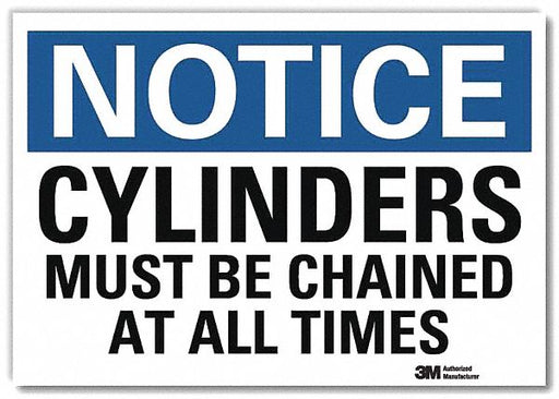 Notice Sign 10 in x 14 in Rflct Sheeting