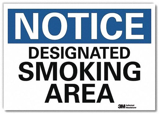Notice Sign 7inx10in Reflective Sheeting