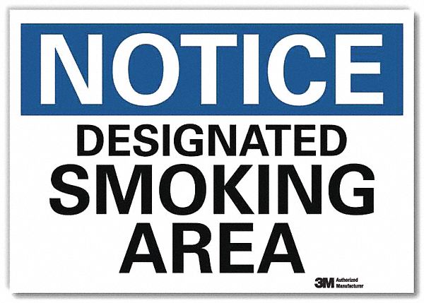 Notice Sign 7inx10in Reflective Sheeting