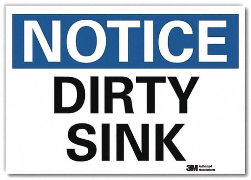 Notice Sign 7inx10in Reflective Sheeting