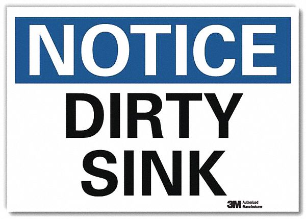 Notice Sign 7inx10in Reflective Sheeting