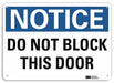Notice Sign 7 in x 10 in Aluminum